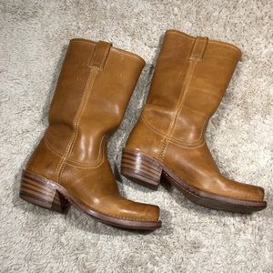 Frye Womens Cavalry 12L Tan Riding Boots Size 7